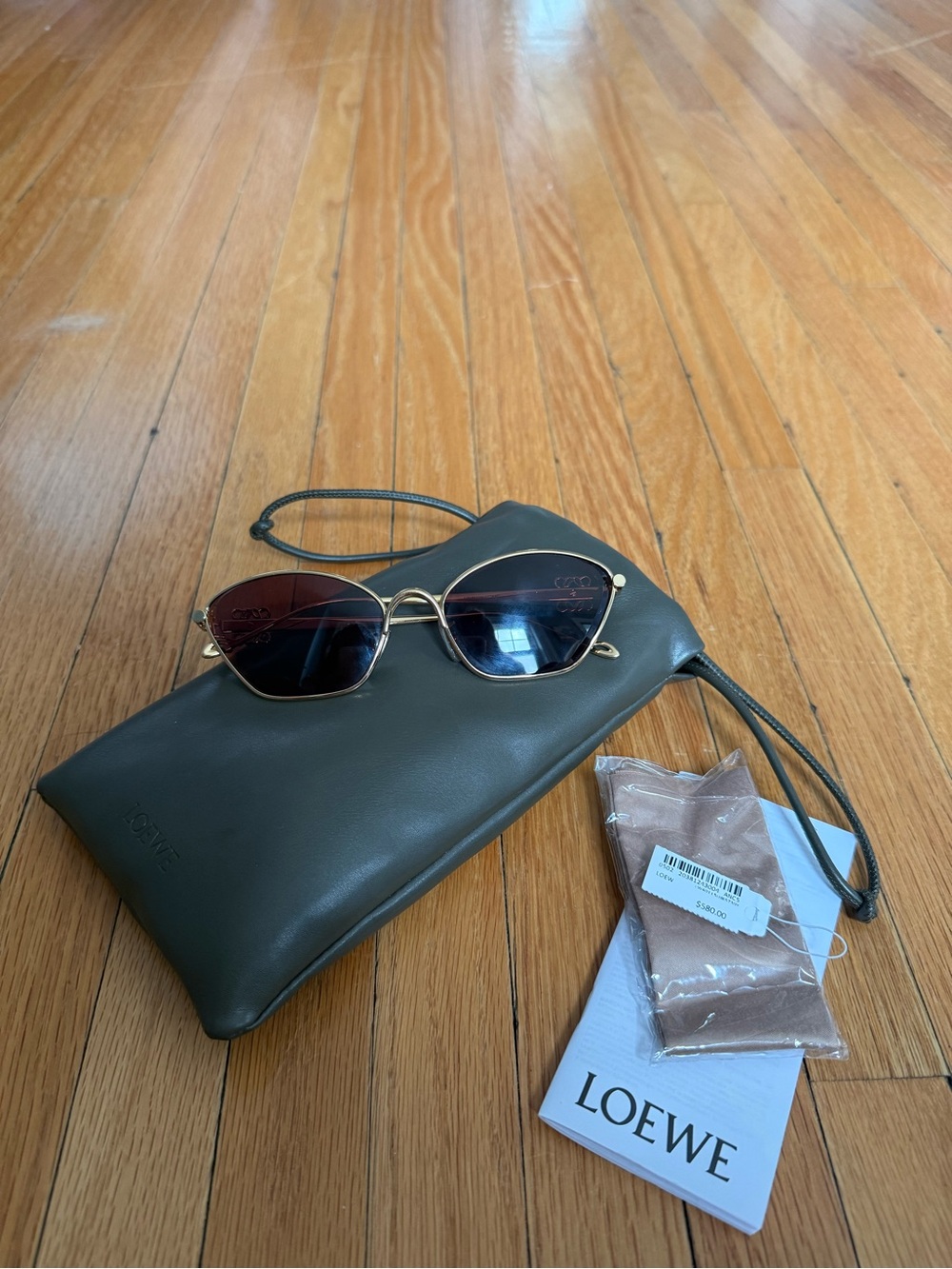 Loewe Anagram Hexagonal Sunglasses